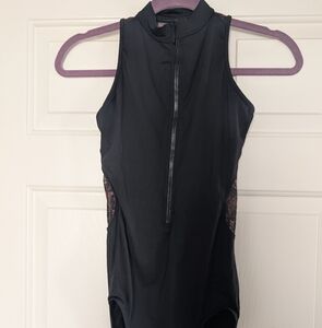 Bloch Mock Neck Zip Adult Leo | ML